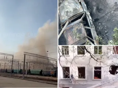 Atac cu drone asupra portului rusesc Novorossiisk - Foto: X/@alternative_war