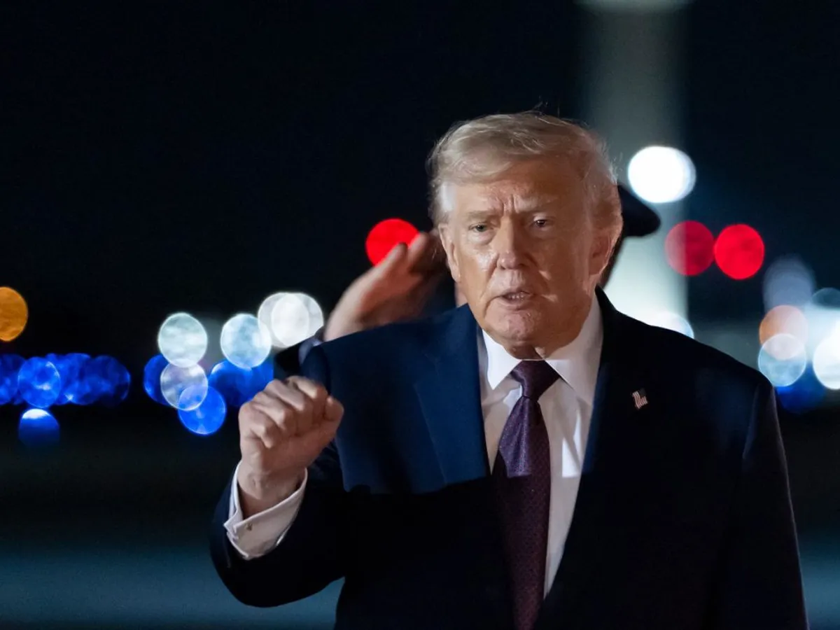 Donald Trump făcând declaraţii de presă - Foto: Profimedia Images