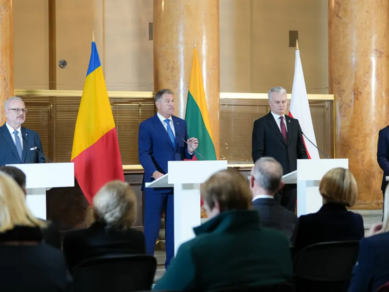 Preşedinţii României, Klaus Iohannis, Lituaniei, Gitanas Nauseda, Letoniei, Egils Levits şi Poloniei, Andrzej Duda- Foto: PRESIDENCY.RO