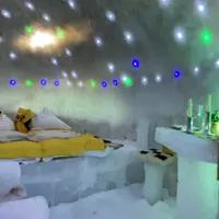 Cât costă o noapte de cazare la Hotelul de gheață de la Bâlea Lac. Turiștii caută senzații tari Foto: Protv captură video