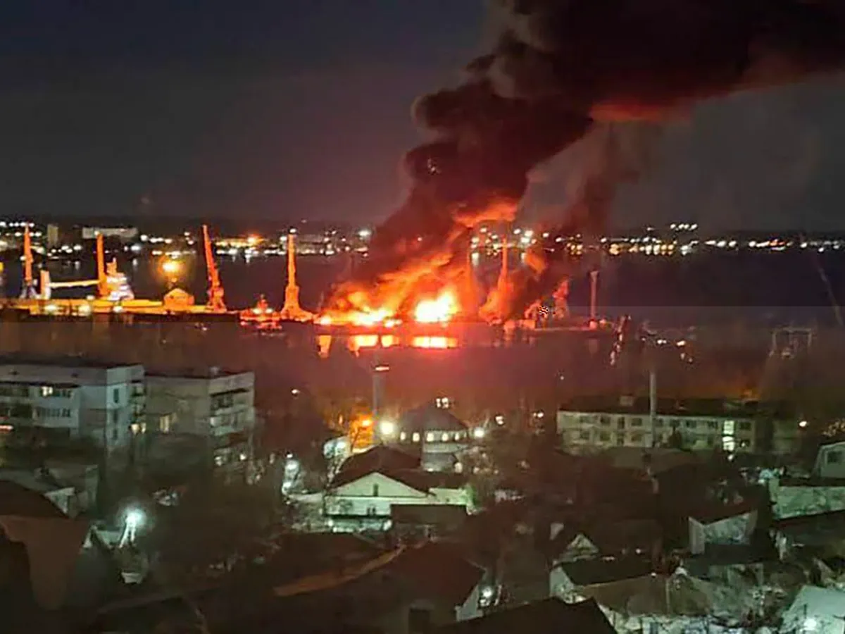 Atac cu rachete Storm Shadow asupra portului Feodosia - Foto: Profimedia Images