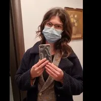 Jurnalista Delia Marinescu. Captură video din filmarea cu incidentul