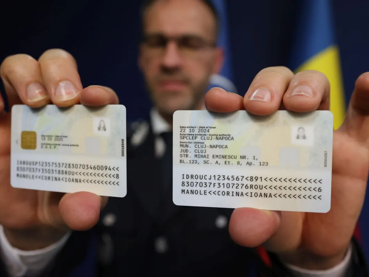 Specimen-tip de carte electronică de identitate - Foto: INQUAM PHOTOS/George Călin