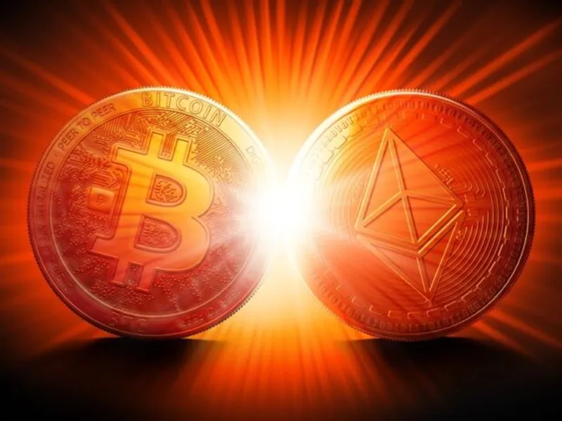 Monede virtuale BITCOIN şi Ethereum / Foto: personal-financial.com