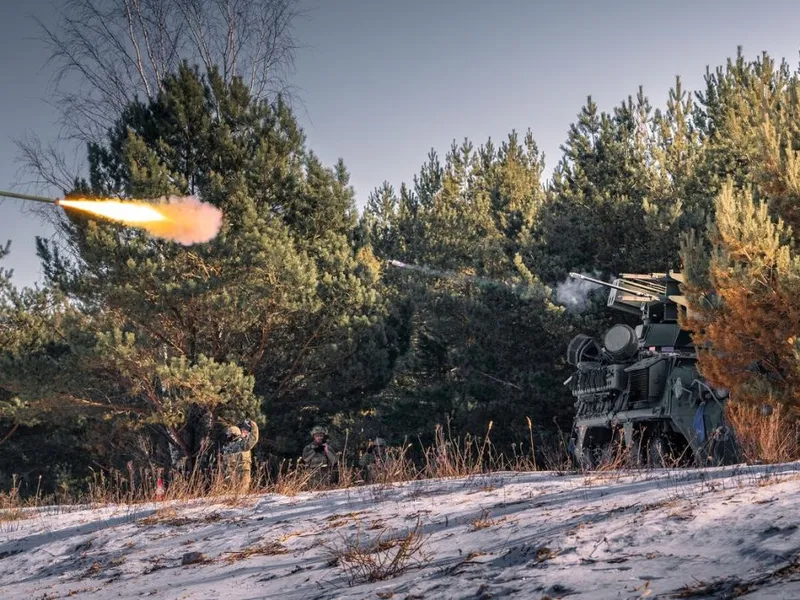 Noul M-SHORAD al Armatei SUA loveşte ţinta, în timpul exercițiului Saber Strike Live Fire - Foto: Profimedia Images