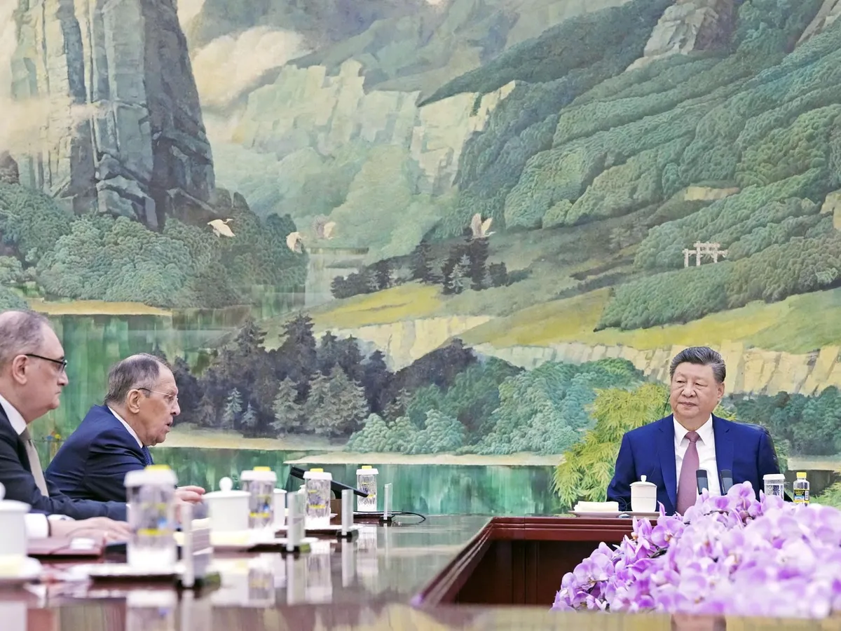 Ministrul de Externe, Serghei Lavrov, a făcut o vizită la Beijing în aprilie - Foto: Profimedia Images
