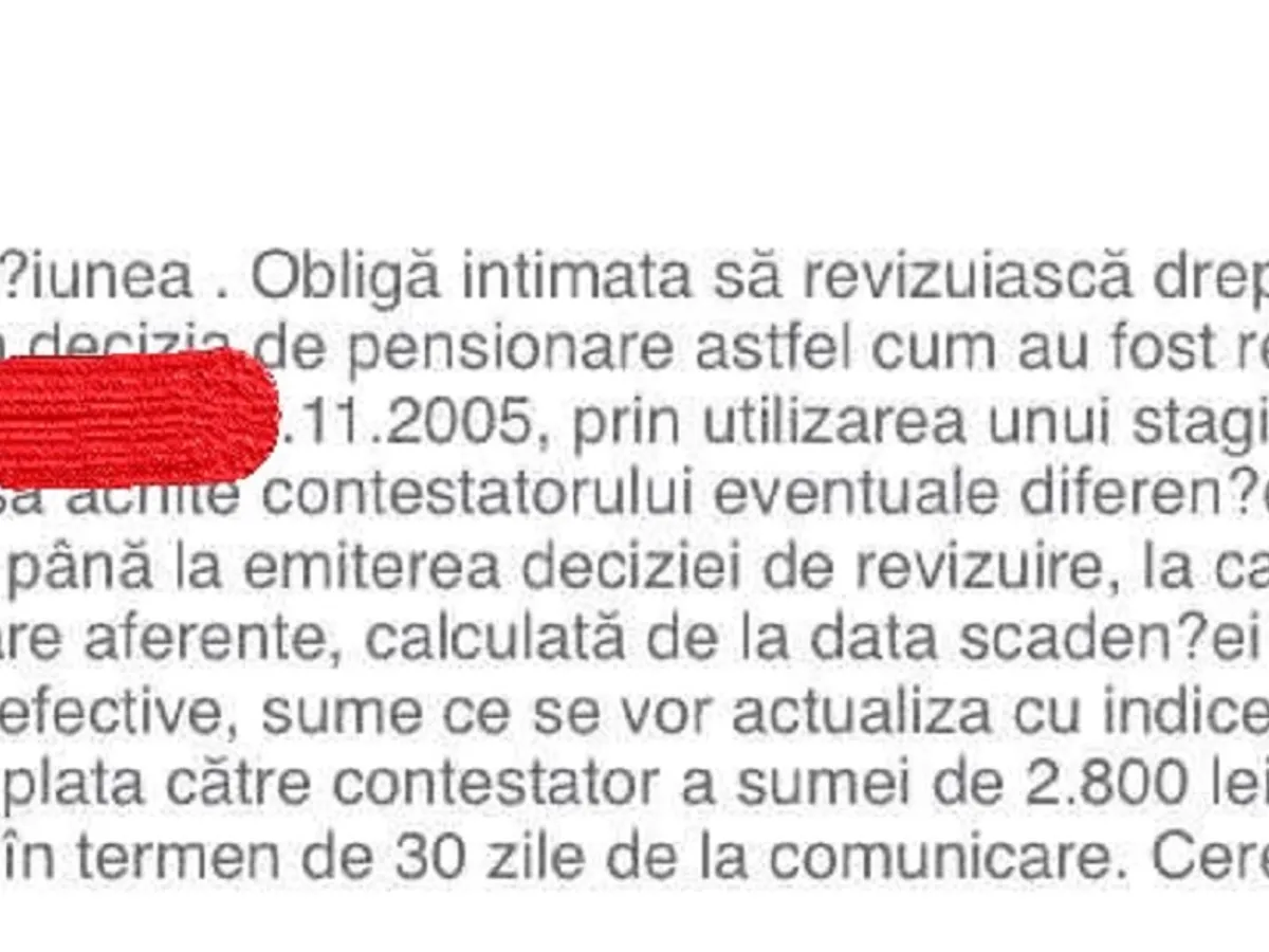 Decizia pensionare - Foto: Instanțe