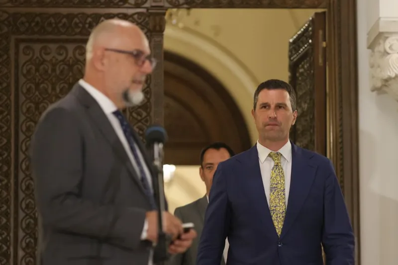 Kelemen Hunor, la o conferinţă de presă a UDMR - Foto: INQUAM PHOTOS/George Călin