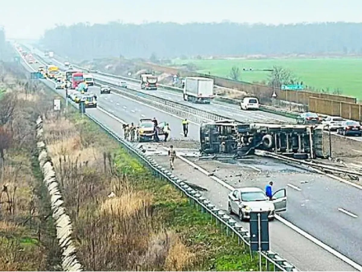 Accident pe A3 - Foto: ePitești