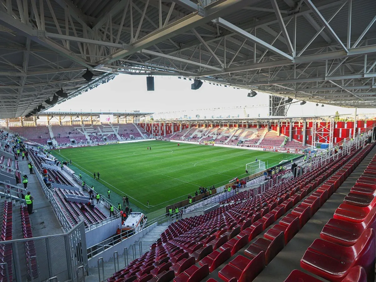 Stadionul Rapid – Giulești devine Superbet Arena Giulești în baza parteneriatului cu Superbet Group Foto: INQUAM Photos/Cosmin Enache