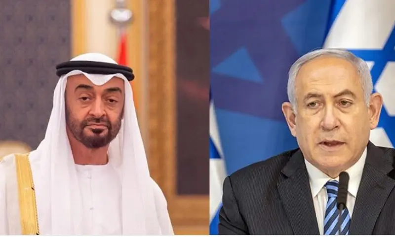 Mohammed Bin Zayed și Netanyahu/Foto: timesofisrael