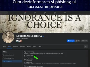 DNSC a identificat o tentativă de fraudă, printr-o pagină de Facebook cu milioane de urmăritori - FOTO: DNSC