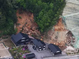 Cutremurul din prefectura Ishikawa a provocat ample alunecări de teren. -  Foto: Profimedia Images