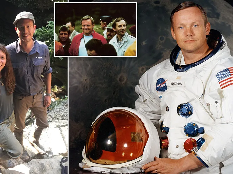 Astronautul Neil Armstrong, revenit de pe Lună, în  Ecuador/foto: dailymail