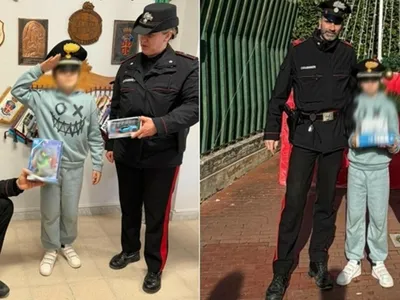 Băiețel Foto: Poliția din Mugnano di Napoli