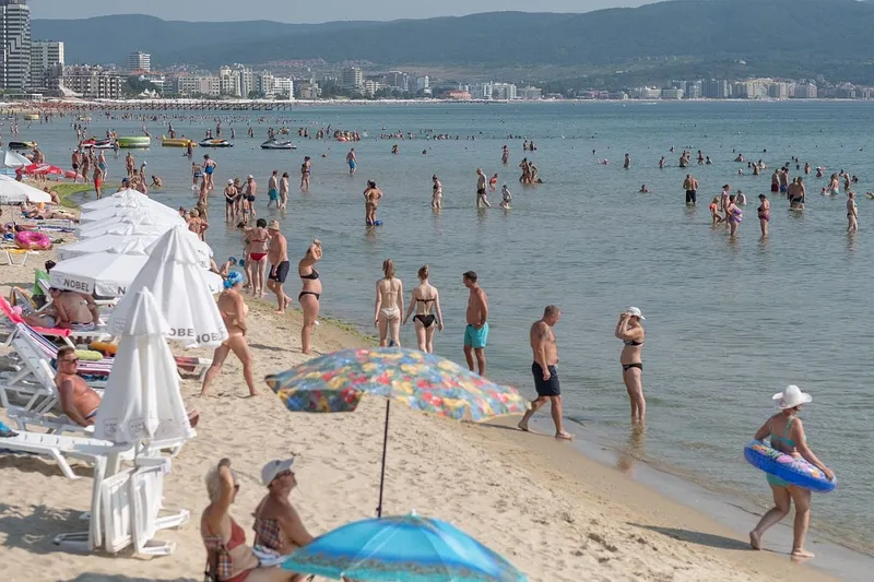 Staţiunea bulgărească Sunny Beach, din Golful Nessebar, la nord de Burgas - Foto: Profimedia Images
