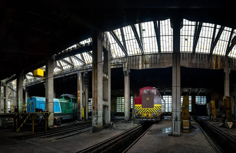 Depoul CFR Adjud - Foto: Facebook / Trainspotting Focșani