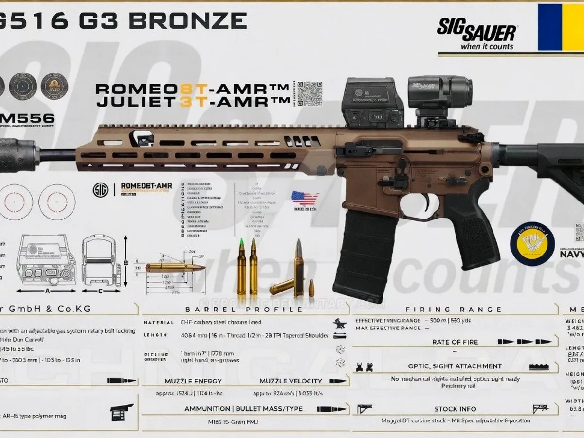 Caracteristici pușcă asalt  SIG516 G3 - Foto: SPARTANAT
