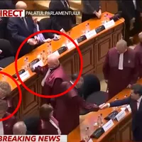 Judecătorul CCR care s-a întors spatele și nu l-a salutat pe Nicușor Dan: 70.000 pensie specială - Foto: Captură foto -  Youtube/Antena 3