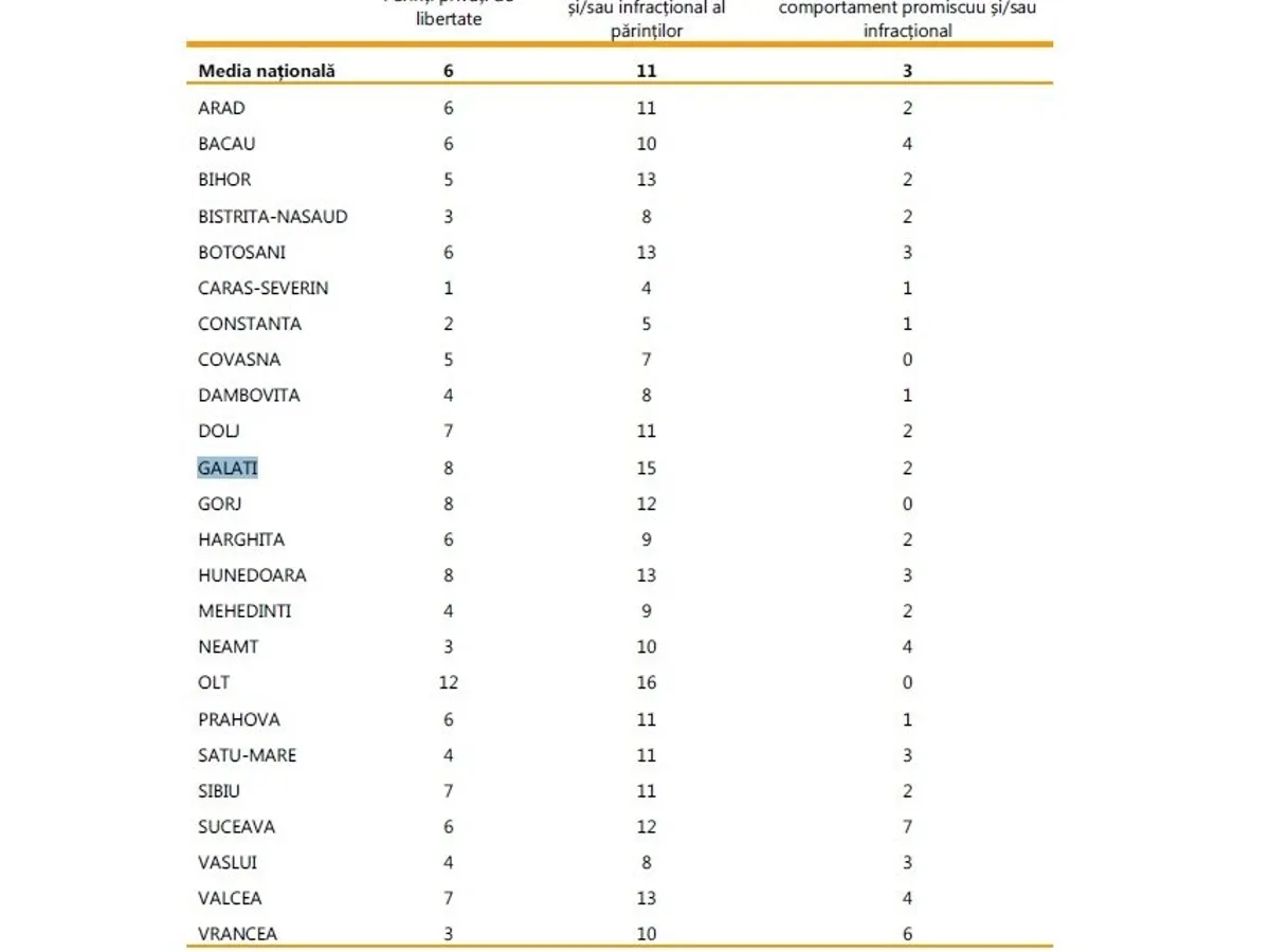 Sursa: Raport „Copiii din sistemul de protecție”, Unicef, Banca Mondială, ANPDCA. 2016