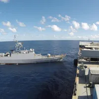 Nave de război iraniene în Oceanul Atlantic la 10 iunie 2021/Foto: Armata iraniană