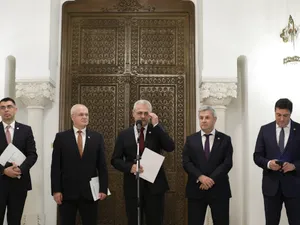 Echipa PSD care a mers la consultări la Cotroceni. Foto Inquam Photos/Octav Ganea