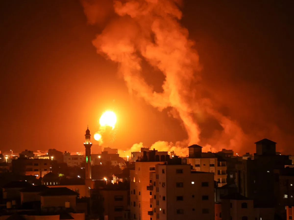 Armata israeliană a lovit aerian Fâşia Gaza după tiruri de rachete dinspre acest teritoriu / Profimedia