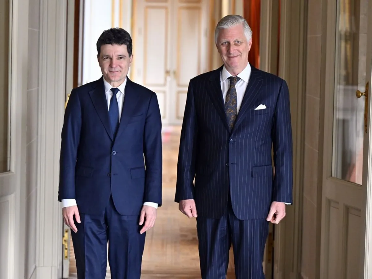 Preşedintele Nicușor Dan a fost primit de regele Belgiei, la Laeken. Ce au discutat cei doi?