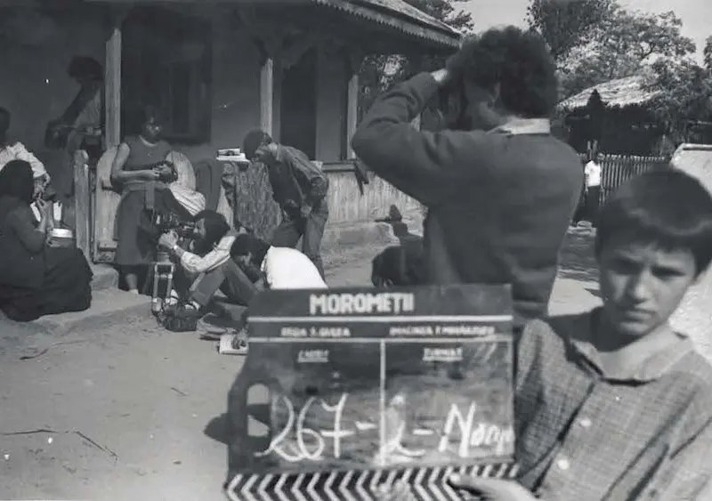 Imagini din timpul filmărilor din 1985