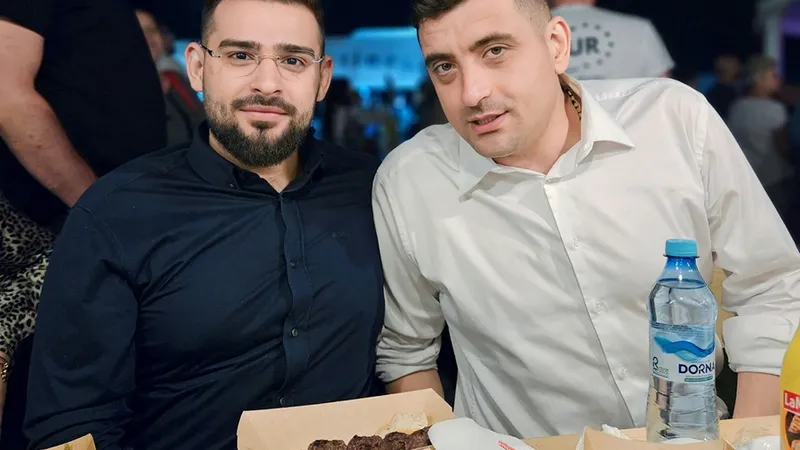 Timotei Onoriu și George Simion. Clanul Onoriu, sponsor AUR, dezvoltator imobiliar în București Foto: Facebook