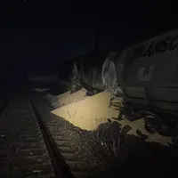 Un marfar plin cu cereale a sărit de pe șine între Craiova și Caracal. 2 vagoane, răsturnate - Foto: Facebook/RRA