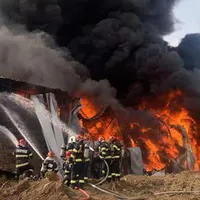 Incendiu la Complexul Flora din Voluntari. / Foto: Ministerul Mediului - România