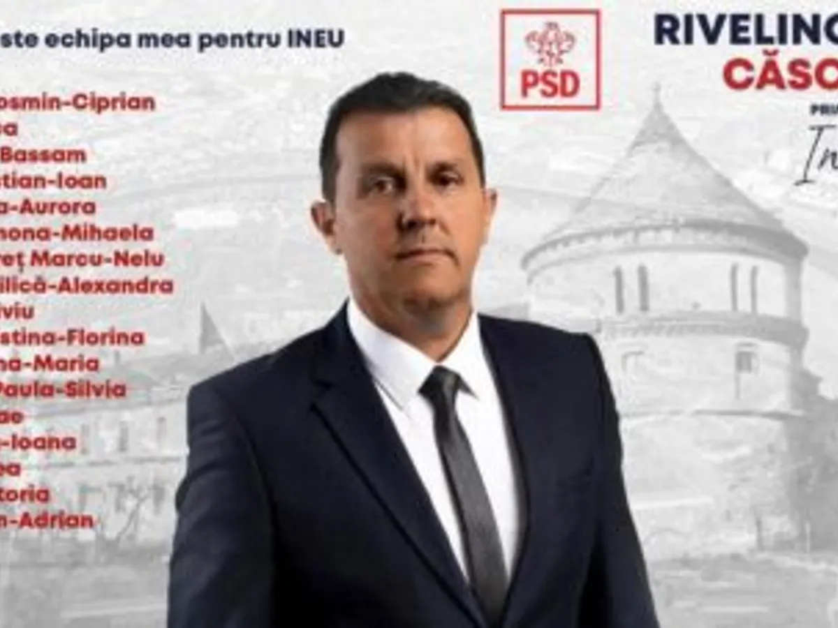 Afișul lui Rivelino Căscătău. Foto NewsAr.ro