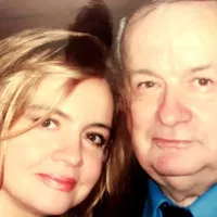 Cristina Țopescu, alături de tatăl ei, Cristian Țopescu. Foto: Facebook