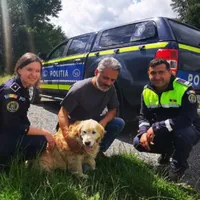 Un câine și-a regăsit stăpânii, cu ajutorul polițiștilor. Animalul dispăruse în urmă cu doi ani - Foto: opiniatimisoarei.ro