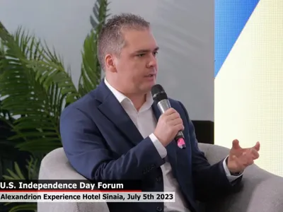 Răzvan Mustață, la Independence Day Forum: Inflația e cea mai mare provocare economică globală - Foto: captură video