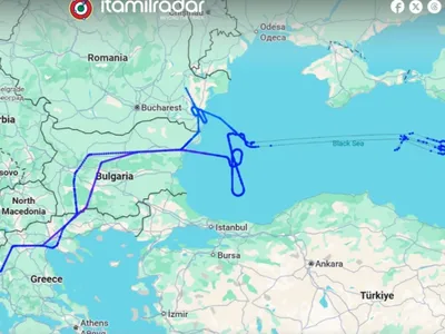 Traseul avionului - FOTO itamilradar.com