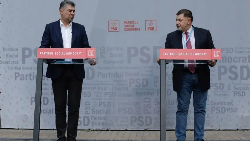 Marcel Ciolacu mizează pe notorietatea lui Alexandru Rafila. Foto Inquam Photos/George Călin