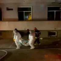 Imagine de la incendiul izbucnit la Institutul „Matei Balș” din Capitală. Sursa: Facebook Alex Dima