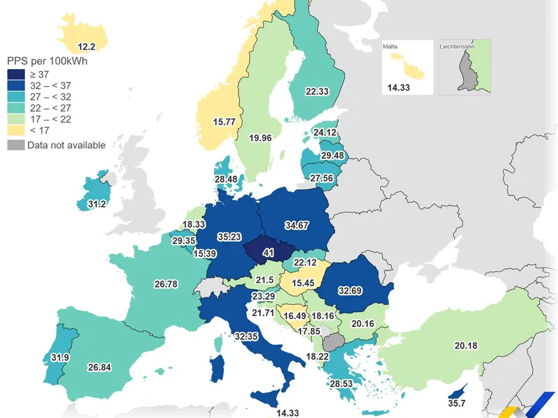 Energia electrică în România, printre cele mai scumpe din UE. În Luxembourg, cu 50% mai ieftină - Foto: Eurostat
