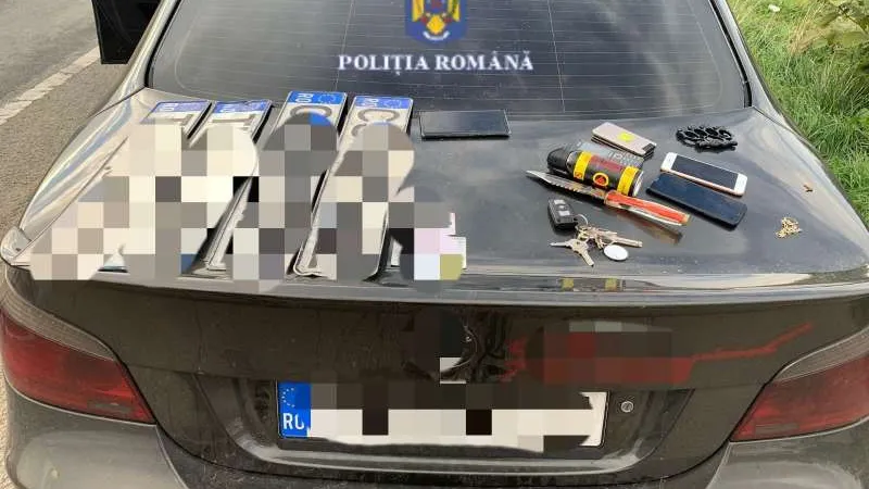 Mașina traficantului - Foto: Poliția Română