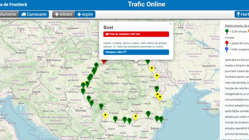 Peste 12 ore de asteptare la PF Siret / FOTO: news.ro