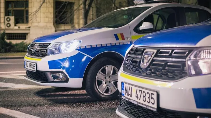Jaf la bancă. După spargere, hoţul stătea întins pe burtă - Foto: Poliţia Română