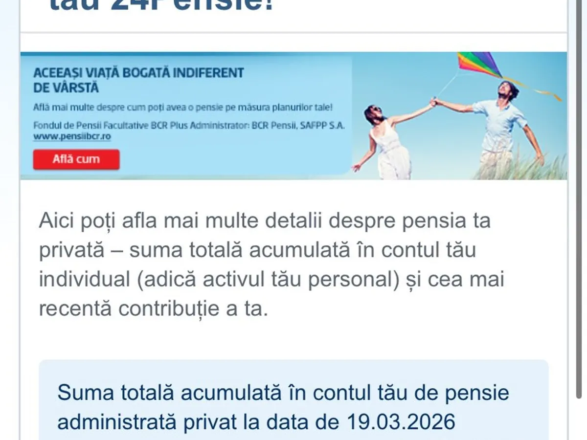 Bani la fondul privat de pensii - Foto: Arhiva