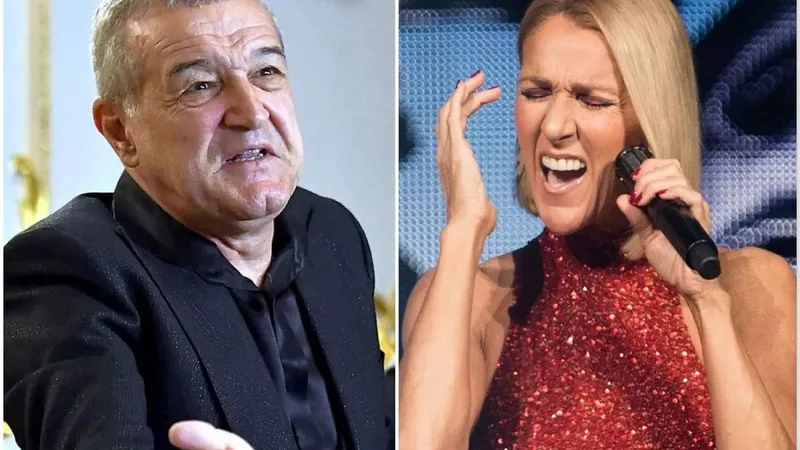 Gigi Becali și Celine Dion - Foto: Colaj
