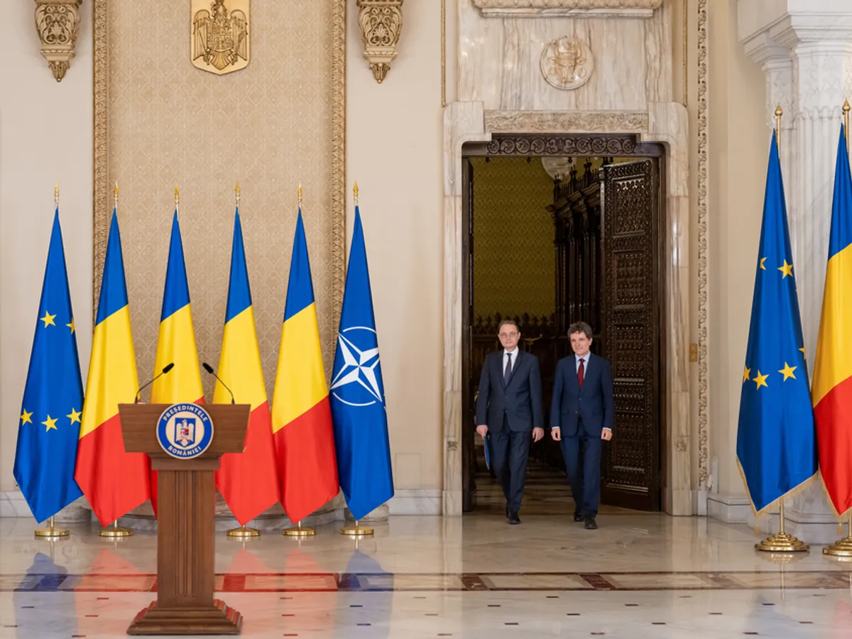 Luca Niculescu și Nicușor Dan Foto: gov.ro