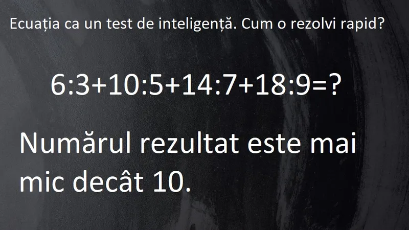 Problemă de matematică Foto: Newsweek