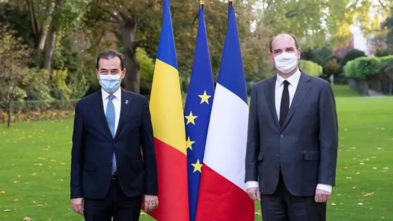 Franța boicotează relația diplomatică cu România, după întâlnirea dintre Ludovic Orban și Jean Castex de la Paris/FOTO: Facebook/Economie
