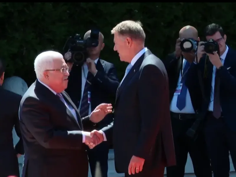 VIDEO Președintele Klaus Iohannis l-a primit la Cotroceni pe omologul său din Palestina/FOTO: Facebook/Administratia Prezidentiala