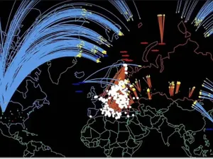 Simulator de război nuclear al Universității Princetown/foto:nukemap